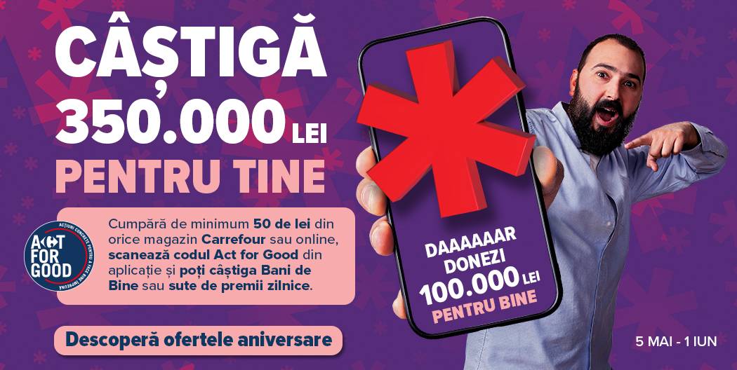 Carrefour officielle meddelelse GRATIS Alle rumænere Penge godt