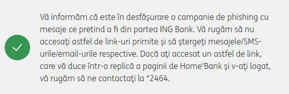 ING Bank-kunder informerade Brådskande VARNING Rumäniens nätfiskeattacker