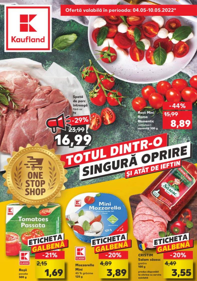 Nuevo aviso IMPORTANTE de Kaufland enviado a los clientes de Rumania Catálogo de mayo