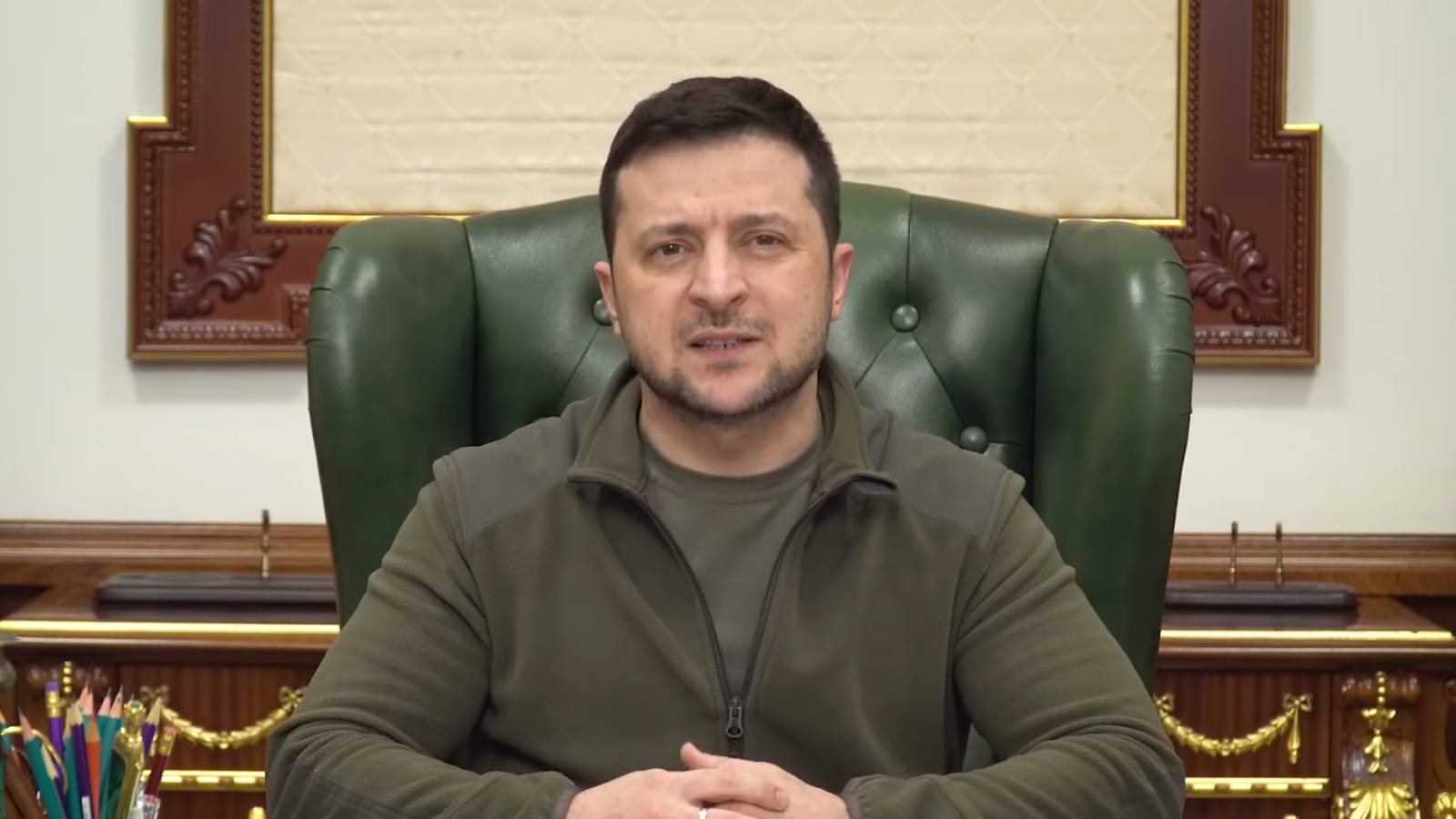 Presidente de Ucrania Volodymyr Zelensky Ejército Liberado de las 1.000 Ciudades