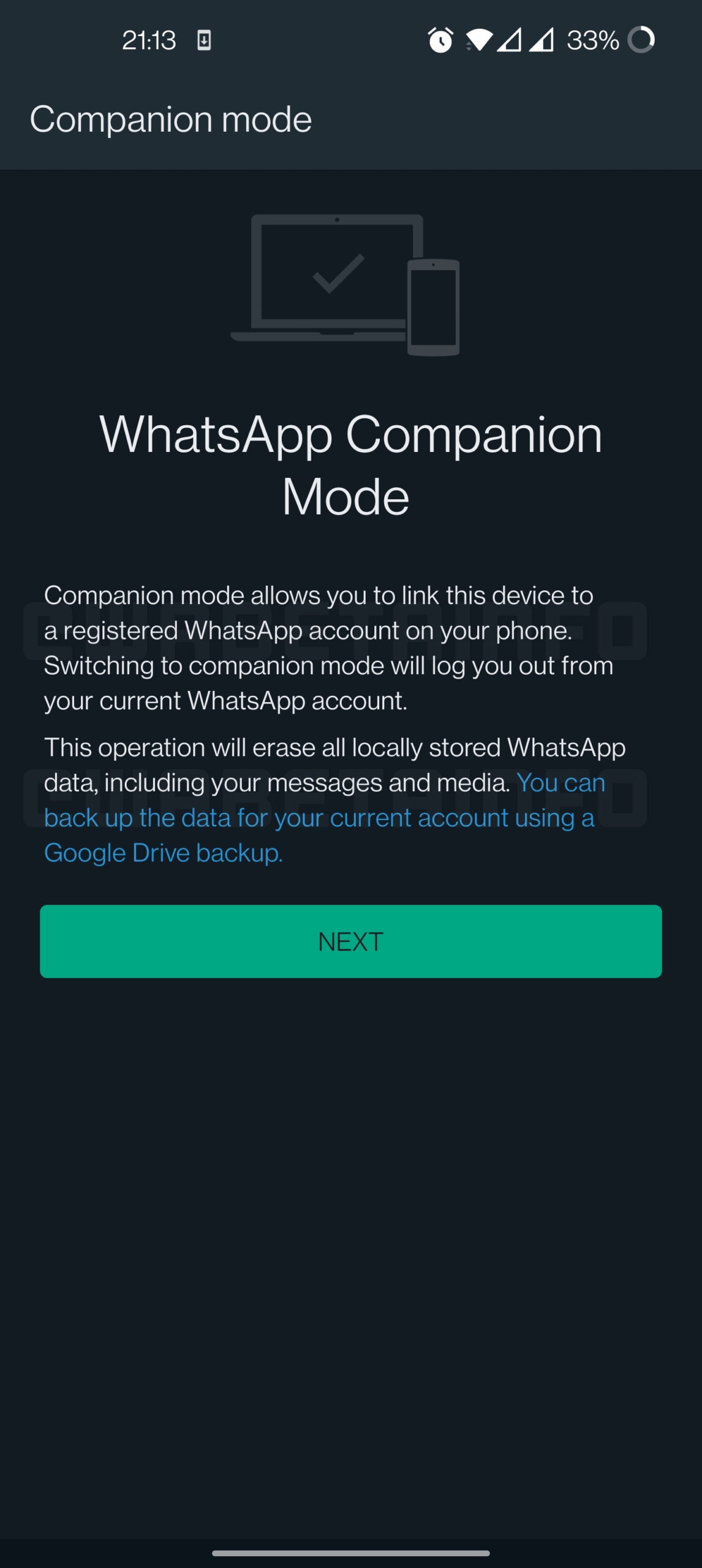 WhatsApp Majora Vaihda PIILOTETTU iPhone Android-kumppanitila iphone android