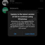 WhatsApp officielle RADICAL Decision-applikation BLOKERET iPhone-telefoner
