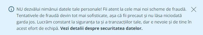 BCR Romania atentioneaza clienti tentativele frauda notificare