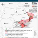 Carte mise à jour des territoires russes du Sud-Est occupés par l'Ukraine