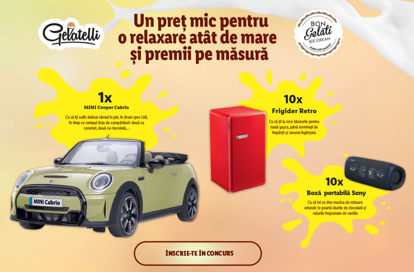 LIDL Romania Masina Ofera GRATUIT Oricaror Clienti Romani Acum mini cooper