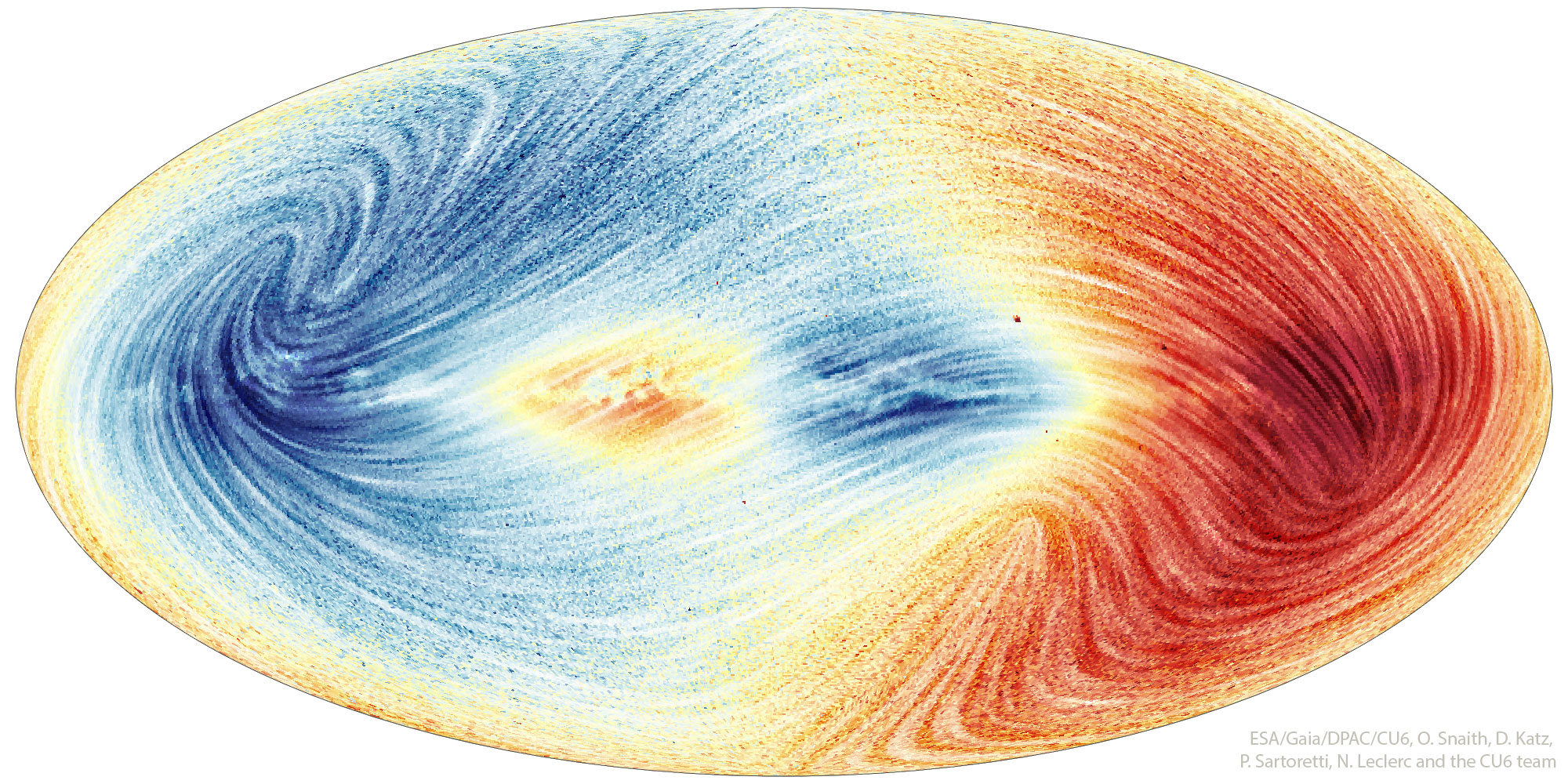 (FOTO) Ruchy Drogi Mlecznej uchwycone przez teleskop galaktyczny NASA GAIA