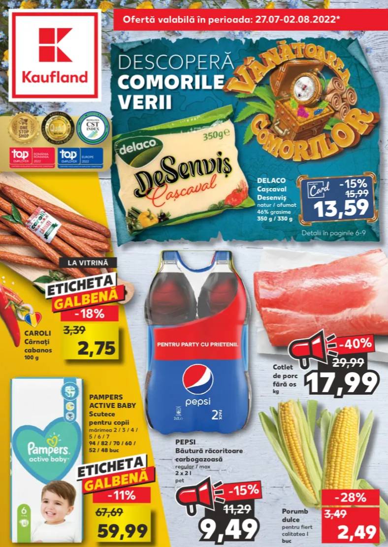 Kaufland Officiellt meddelande Rumänska Nya Ändringar Lagrar ny katalog