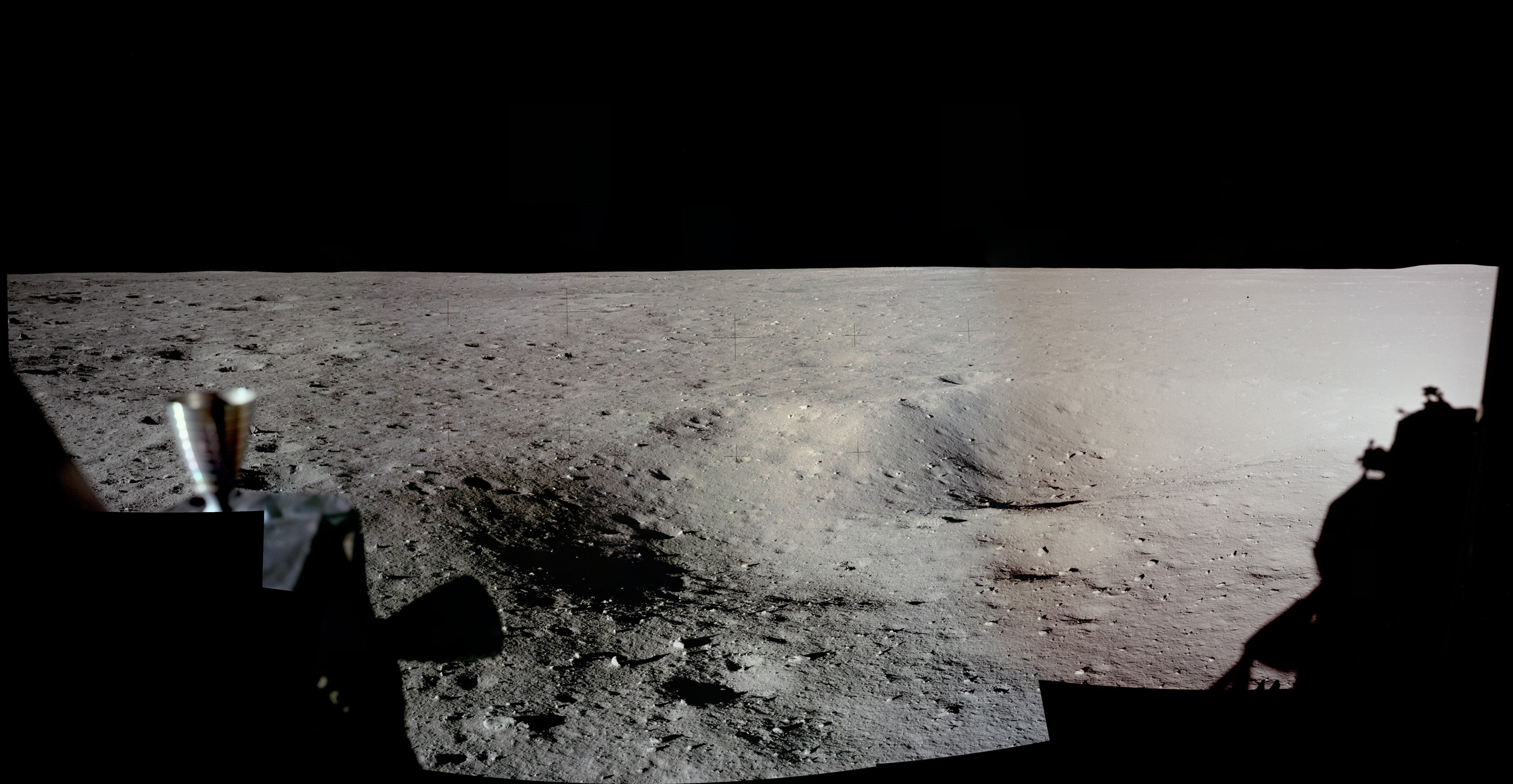 NASA udgivet Impressive Photo Moon made Astronauts panorama