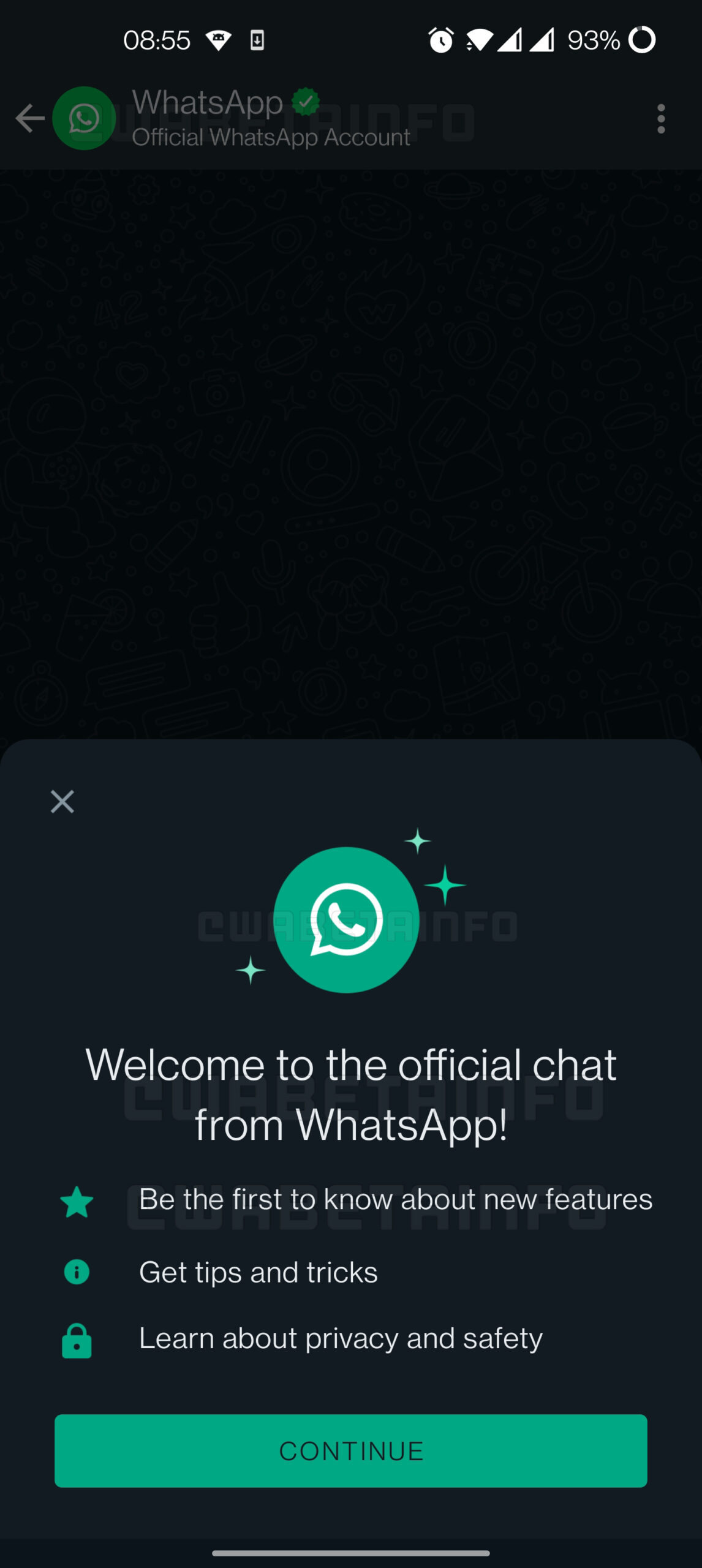Surprise WhatsApp Unexpected Change Presented Official chat phones