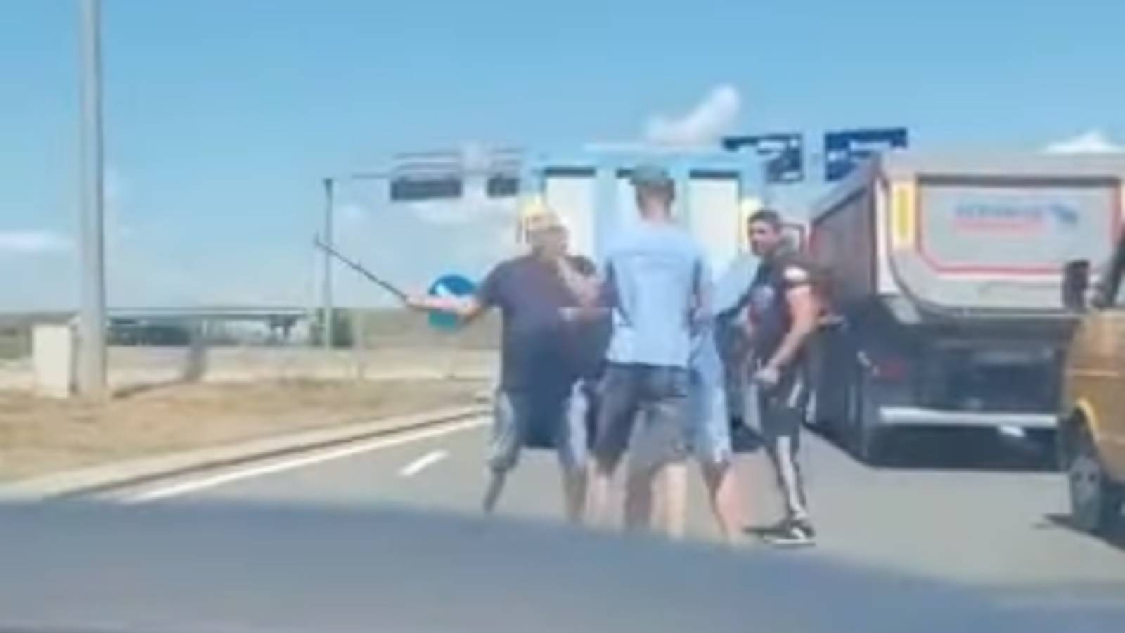 VIDEO Bataie Trafic Levierul Aproape Aeroportul Sibiu