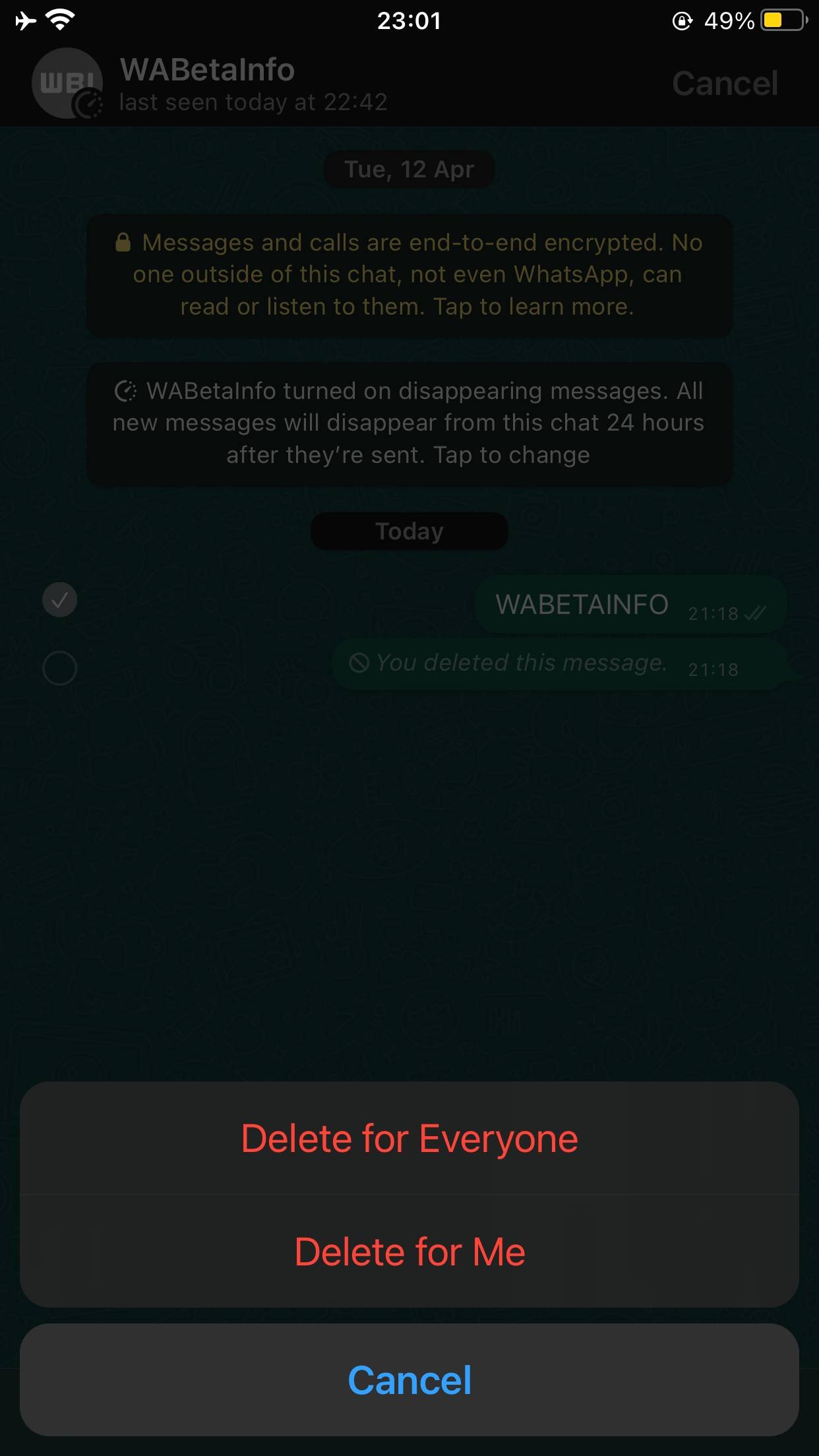 WhatsApp Schimbarea Majora iPhone Android Aproape Lansare stergere mesaje