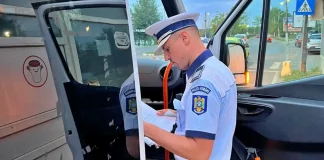 Acciones de control del transporte de personas realizadas por la policía rumana
