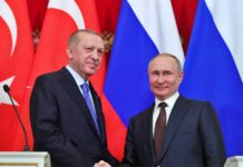 Erdogan et Poutine discutent à Sotchi de la guerre en Ukraine