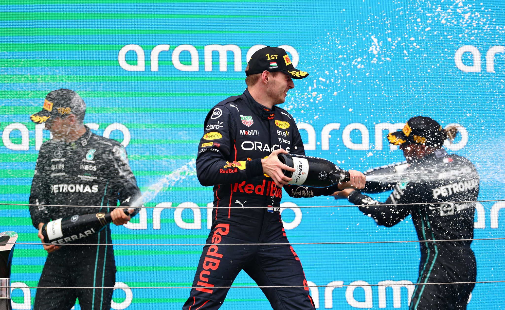 Formula 1 Hamilton Lauda Car Red Bull dice che Verstappen combatte con lo champagne