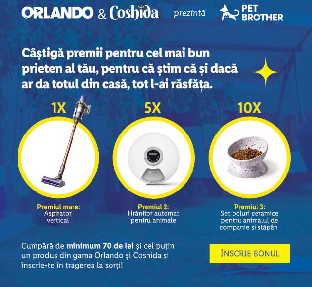 LIDL Rumänien officiella överraskningar GRATIS för rumänska kunder orlando coshida