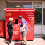Roemeense Post Digitale brievenbussen Pak pakketten op wanneer het waait