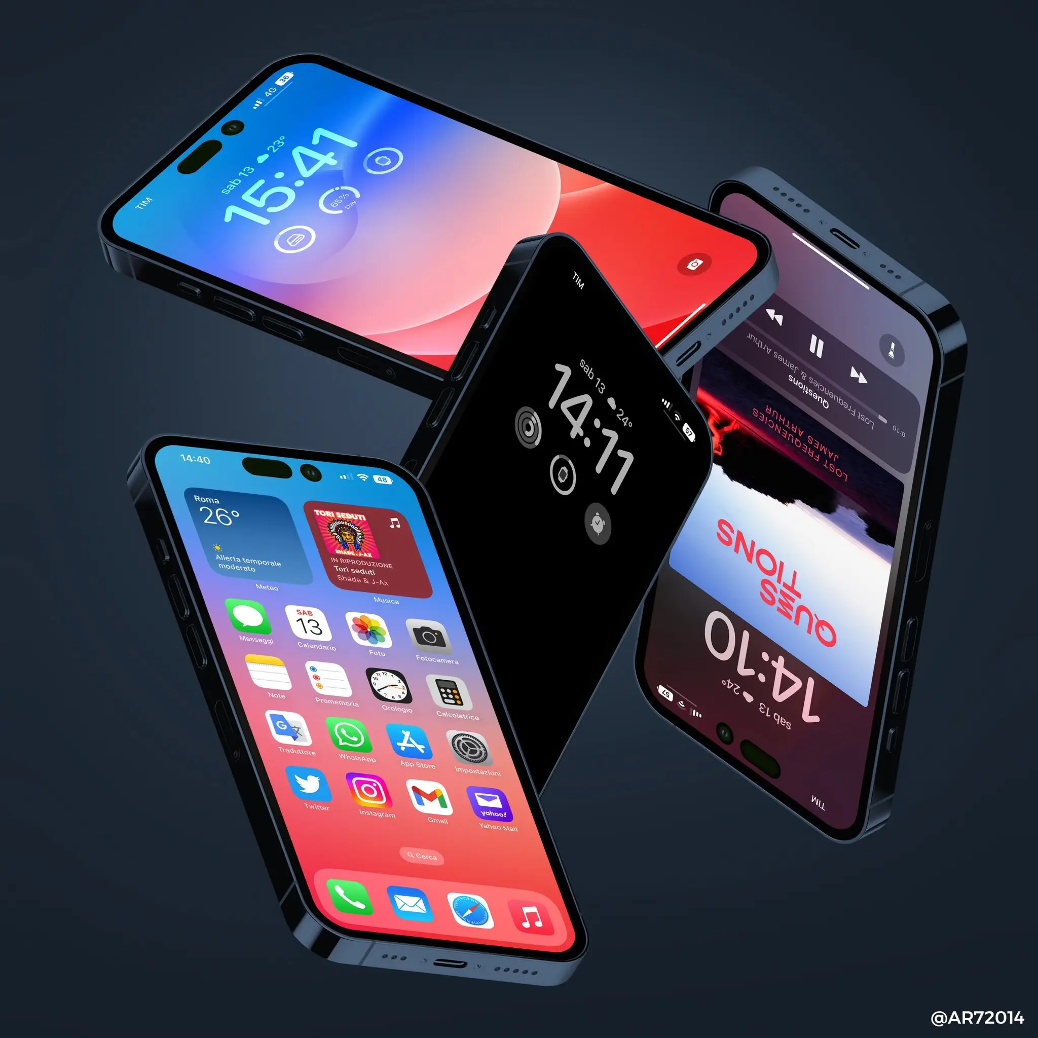 iPhone 14 Concept ci mostra come sarebbe il nuovo telefono con i modelli iOS 16
