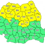 LAST TIME Warning of ANM Meteorologists Issued to Romania map regions