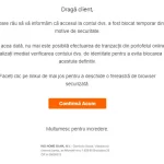 ING ATENTIONARE Extrem Serioasa Clienti Pericol Real atac