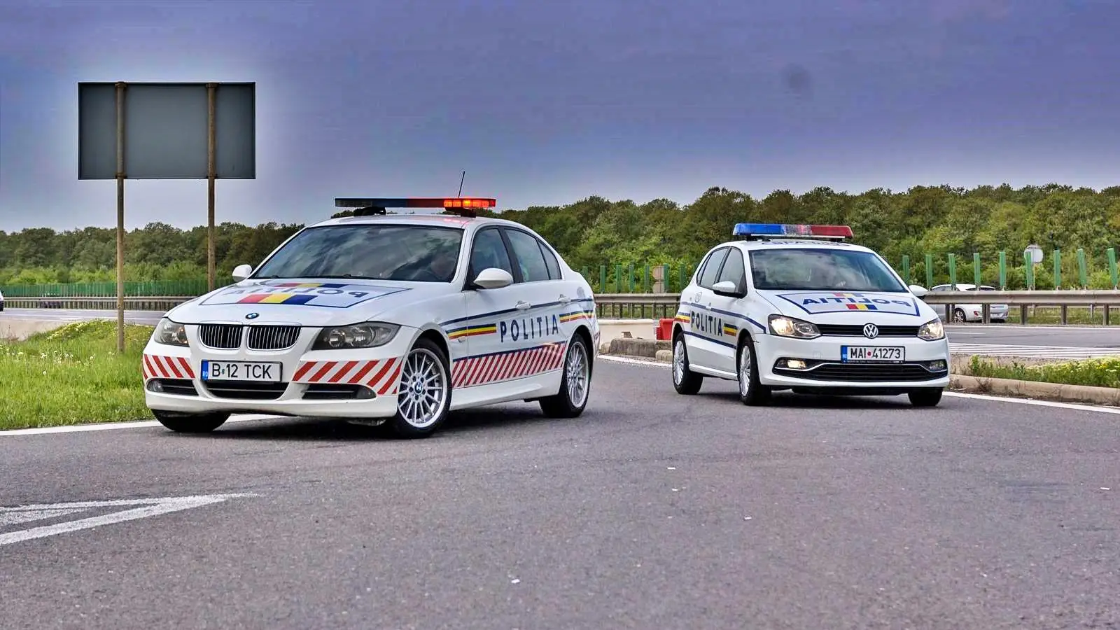 El mensaje de la policía rumana sobre el consumo de drogas al volante