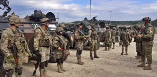 Romanian armeijan sotilaat ovat palanneet monikansallisesta harjoituksesta Saber Junction 22