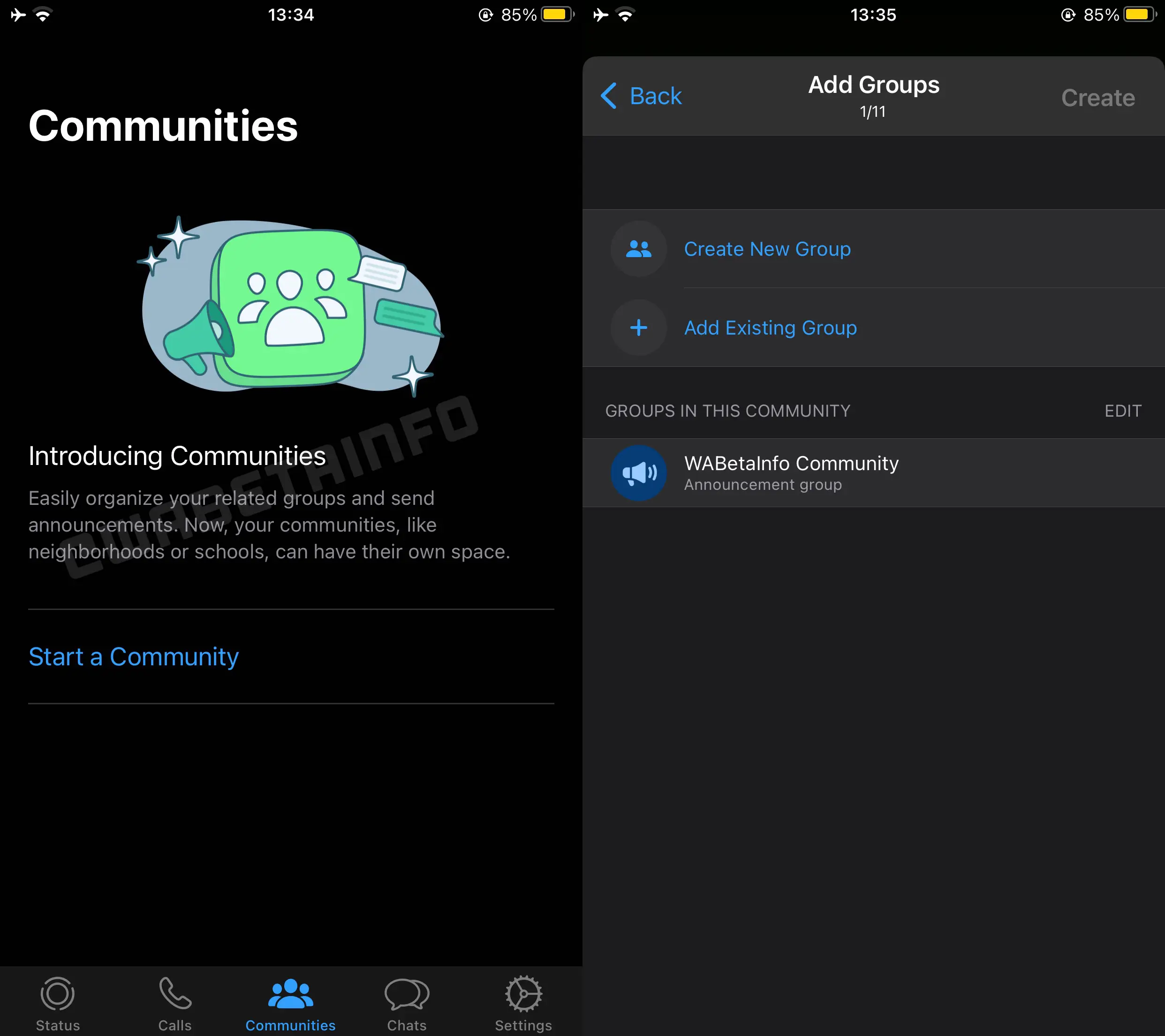 WhatsApp 3 Noutati SECRETE aplicatia iPhone Android comunitati beta