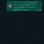 Notificación de edición de mensajes de WhatsApp SECRET Measure Change iPhone Android