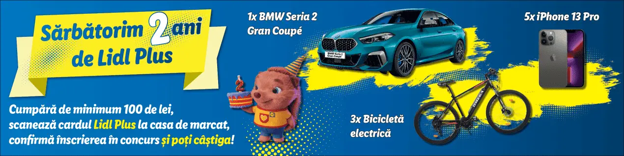 LIDL Romania Consegna GRATUITA Auto 5 iPhone Clienti rumeni