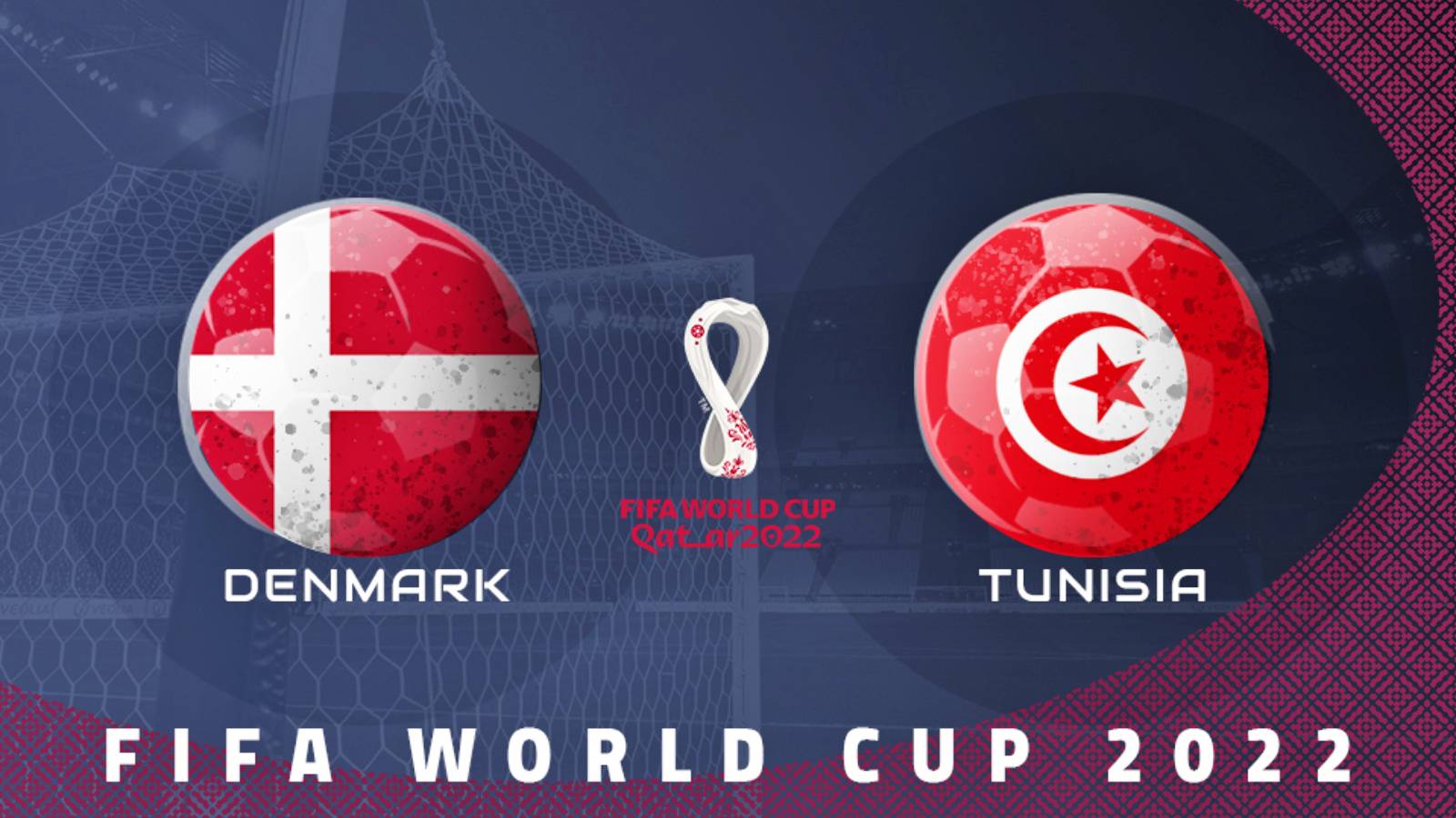 DENMARK - TUNISIA TVR 1 LIVE MATCH WORLD CUP 2022 QATAR