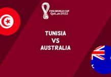TUNISIA – AUSTRALIA LIVE TVR 1 WORLD CHAMPIONSHIP 2022 QATAR