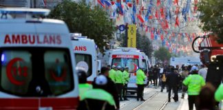 VIDEO The moment of the EXPLOSION near Taksim Square Istanbul