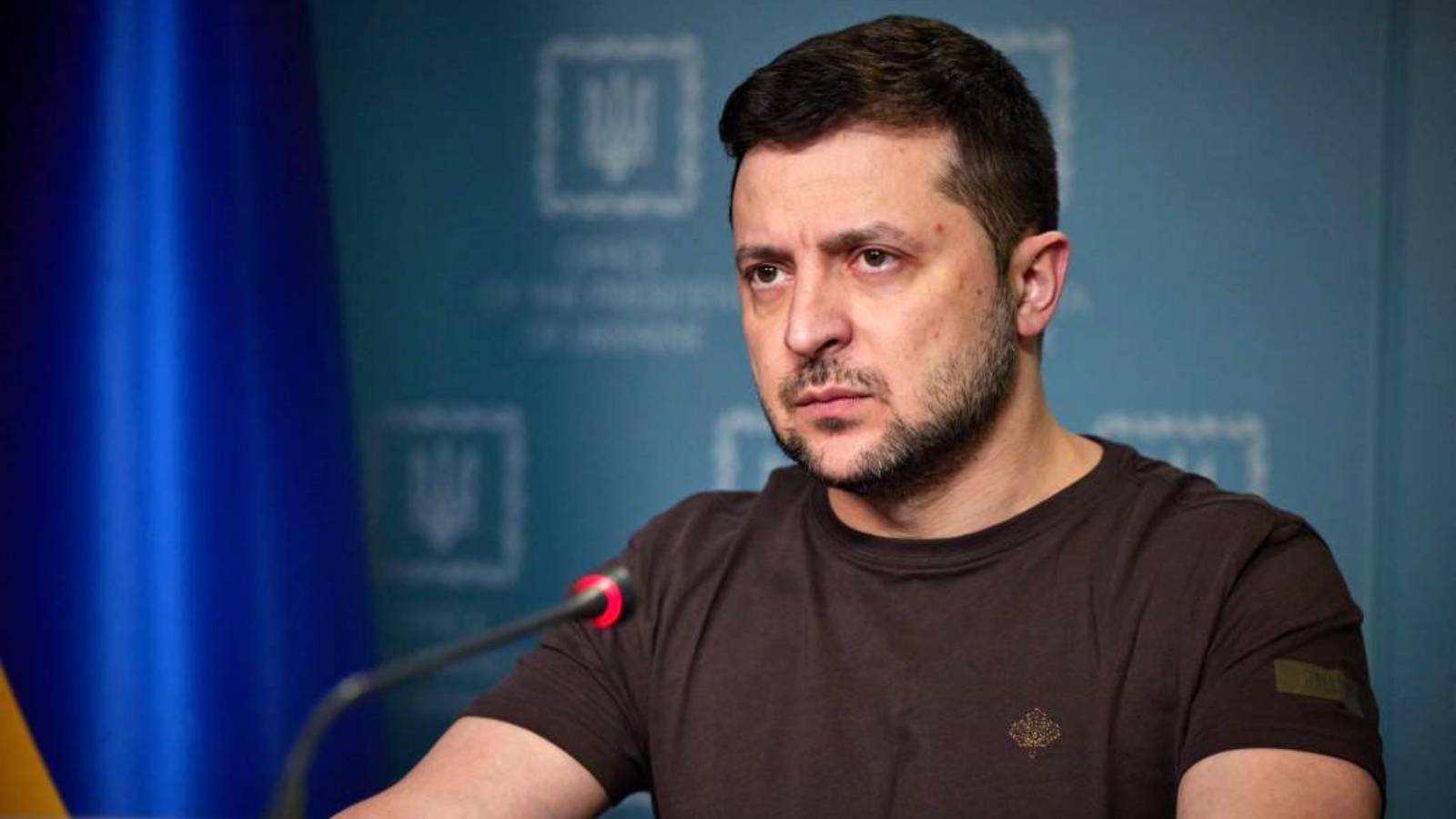 Volodymyr Zelenskiy reacts after the Hague Decision regarding Flight MH17