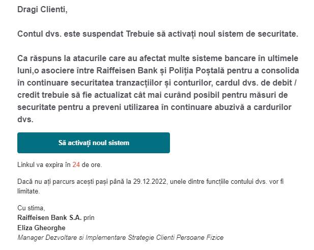 AVERTISMENT Raiffeisen Bank Toti Clientii Intreaga Tara blocat cont