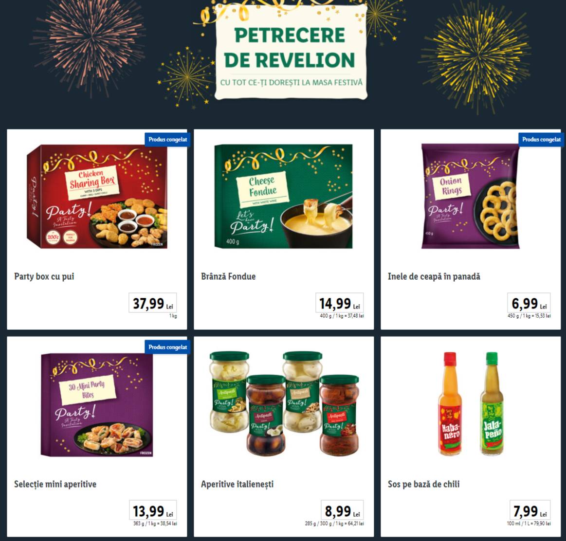 Anuntul LIDL Romania Craciun Schimbari Magazinele Toata Tara petrecere revelion