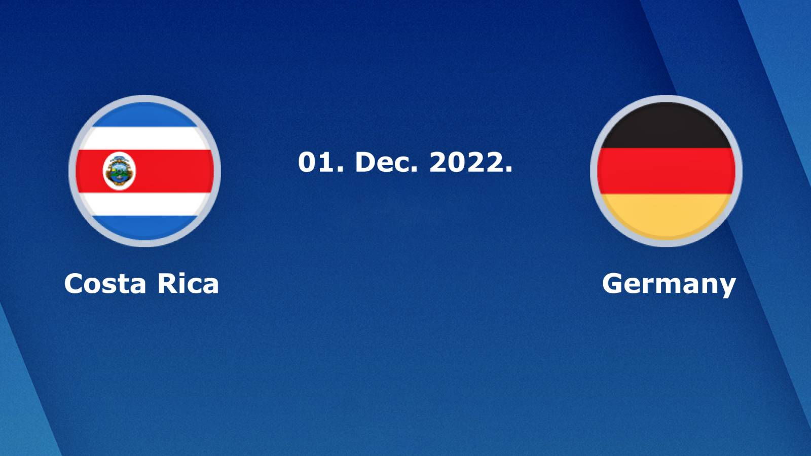 COSTA RICA – DUITSLAND LIVE TVR INFO, Wedstrijd WERELDKAMPIOENSCHAP 2022 QATAR