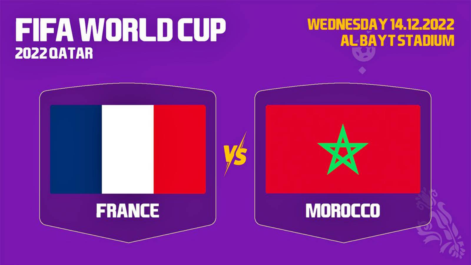 FRANKRIKE - MAROCKO LIVE TVR 1 VM 2022 QATAR