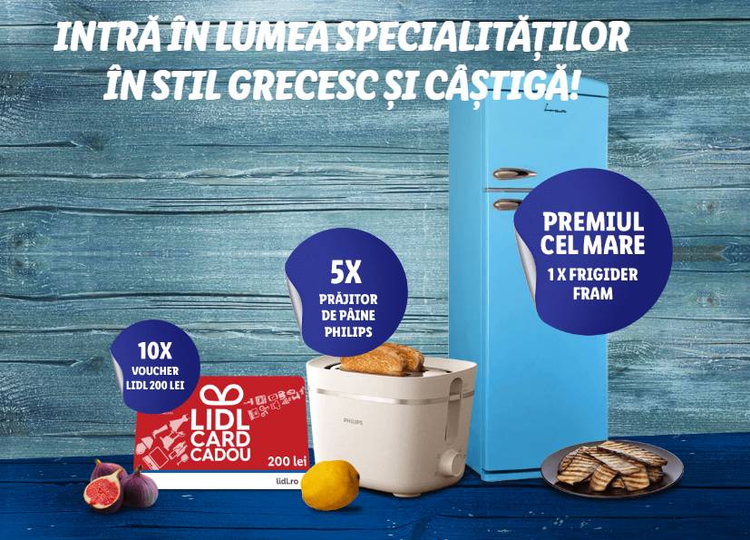 El nuevo anuncio de LIDL Rumania GRATIS para los vales de refrigeradores para los clientes de Merg Store