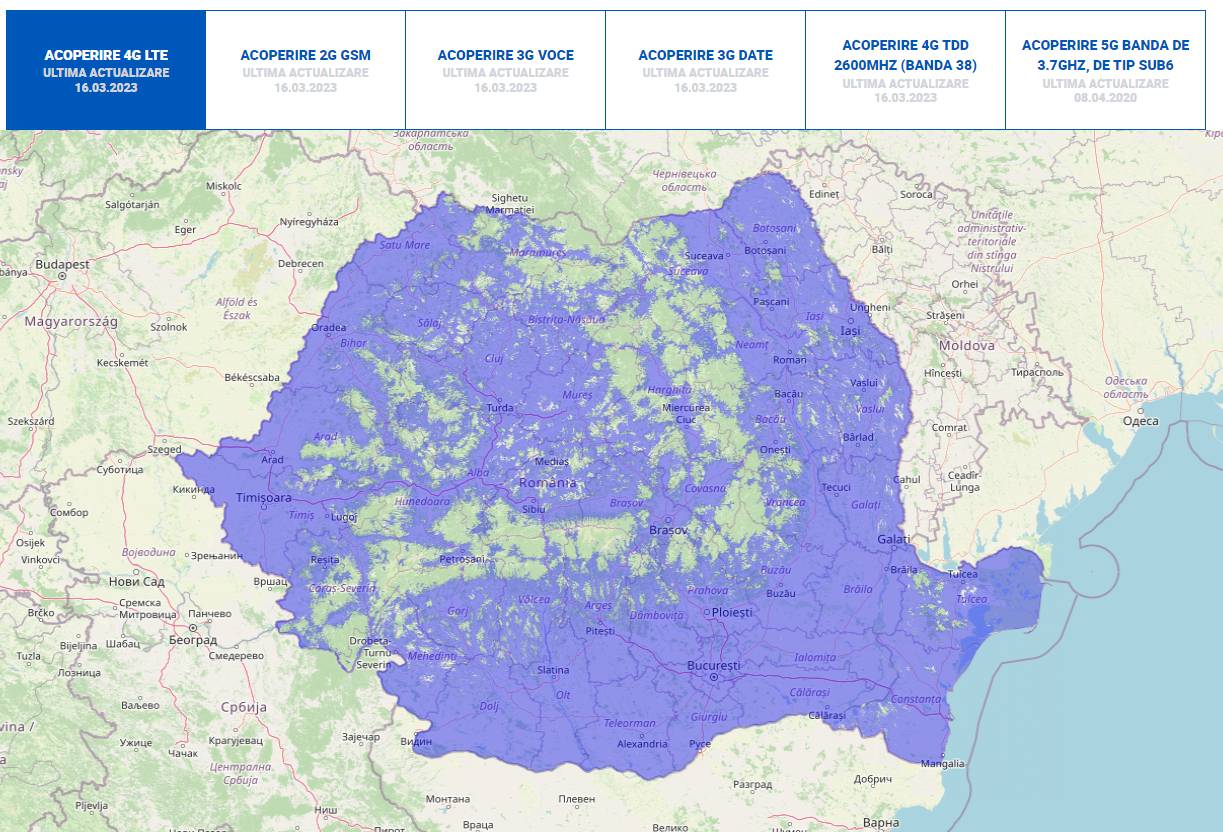 Masurile DIGI MOBIL IMPORTANTE Milioanele Clienti harta acoperire