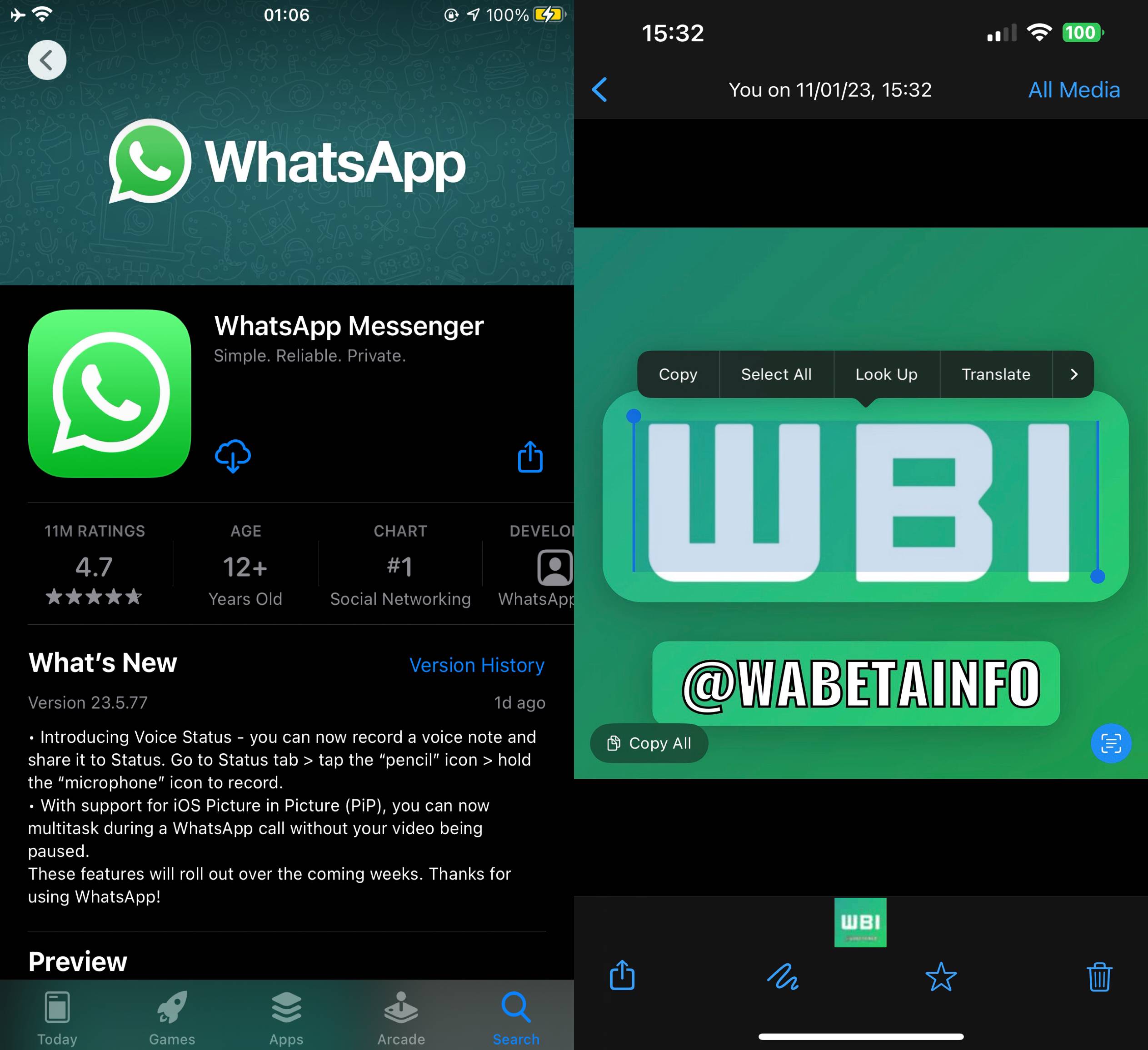 SURPRIZA WhatsApp iPhone Android Schimbare Face texte imagini