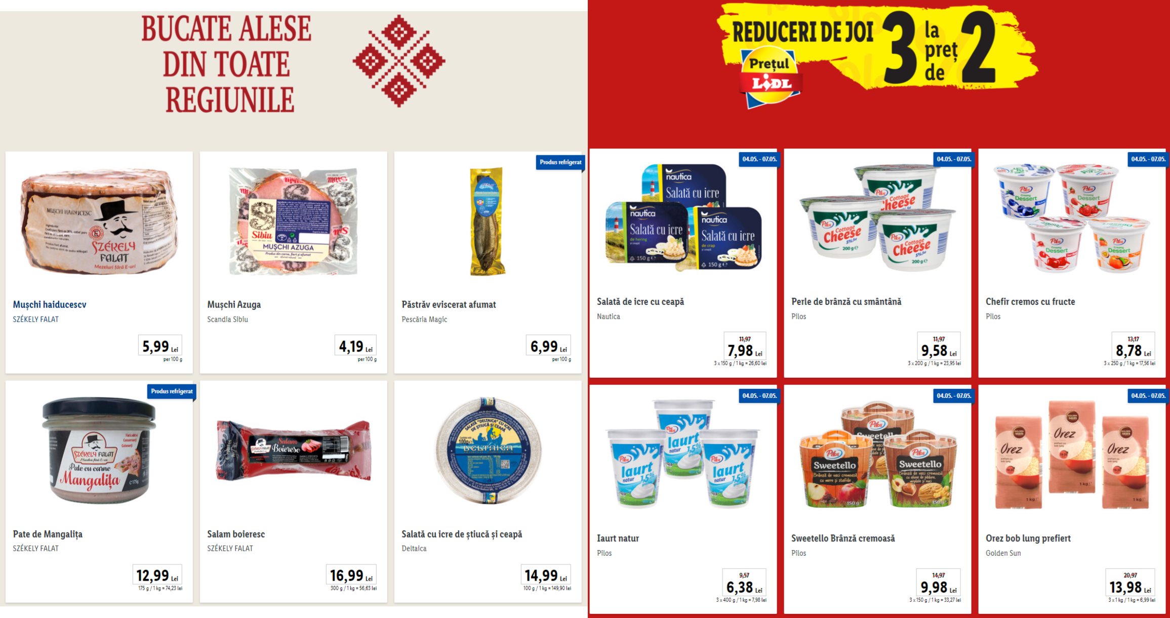 LIDL Romania 2 TÄRKEITÄ ilmoituksia HUOMIO Kaikki romanialaiset asiakkaat valitsivat ruokia 2 kahdelle