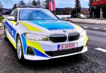 Warnung der rumänischen Polizei vor dem Fahren unter Alkohol- oder Drogeneinfluss