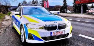 Waarschuwing van de Roemeense politie met betrekking tot rijden onder invloed van alcohol of drugs