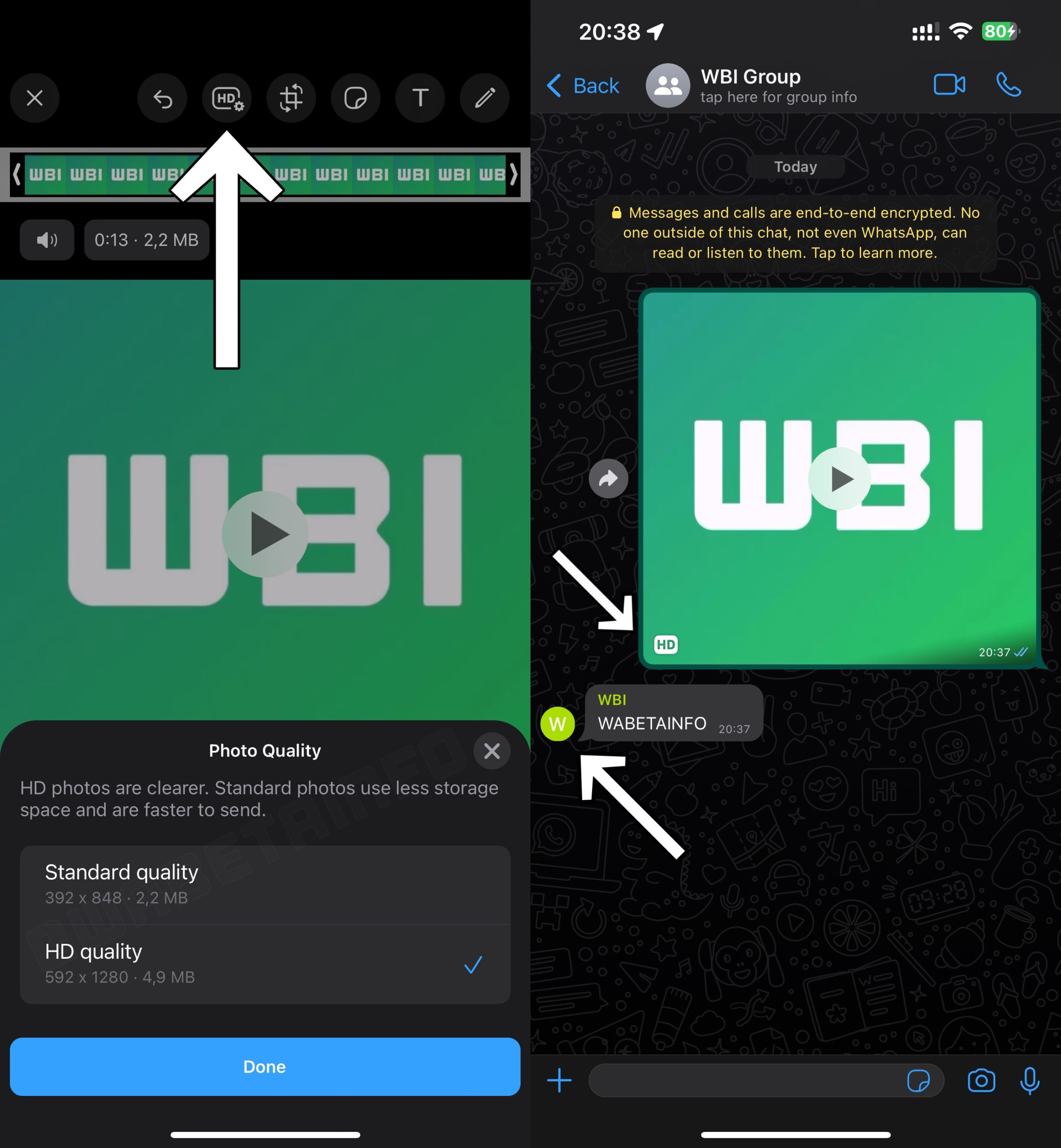 WhatsApp IMPORTANTA Mult Asteptata Schimbare iPhone Android clipuri video calitate