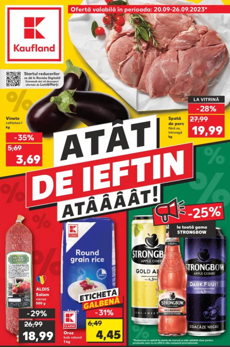Kaufland SCHIMBARILE Oficiale Magazinele Romania Septembrie 2023 oferte