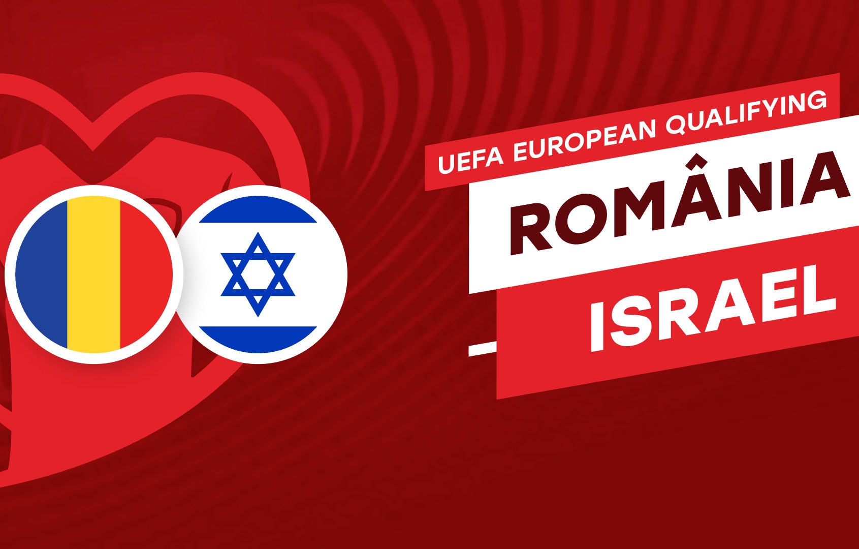 ROMANIA - ISRAEL LIVE FIRST TV MATCH EURO 2024 PRELIMINARY
