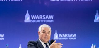 Försvarsministermeddelanden Rumäniens oro Full av krig Ukraina