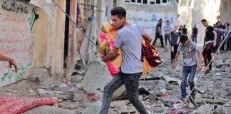 WHO:n hälytyssignaalin kriittinen tilanne Gazan alueella Palestiina