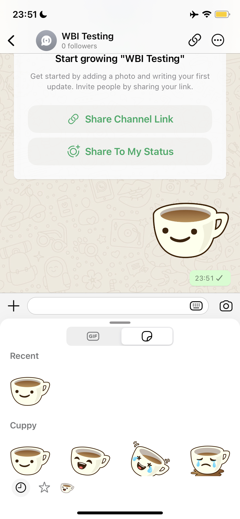 WhatsApp inteligenta experimente stickere canale