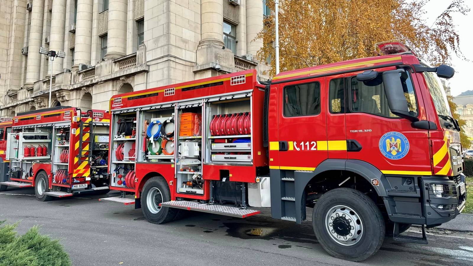 DSU Romania Anunta Primirea unui Nou Lot de Masini de Pompieri