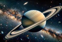 Planet Saturn NASA tillkännager Amazing Discovery Hubble-ringfragment